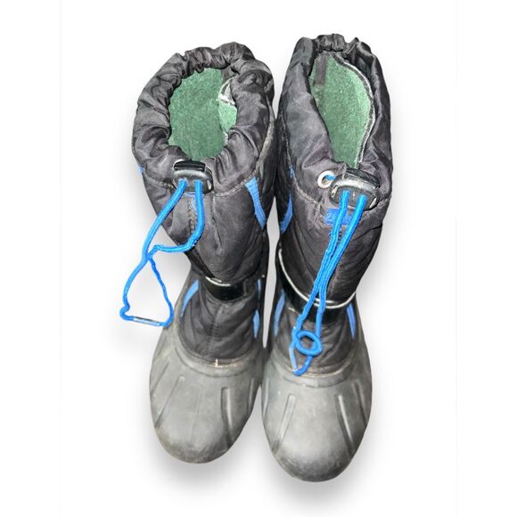 Sorel Big Kids Black Flurry Waterproof TP Insulated Boots sz 5 Washable Liner Ru - Picture 2 of 8